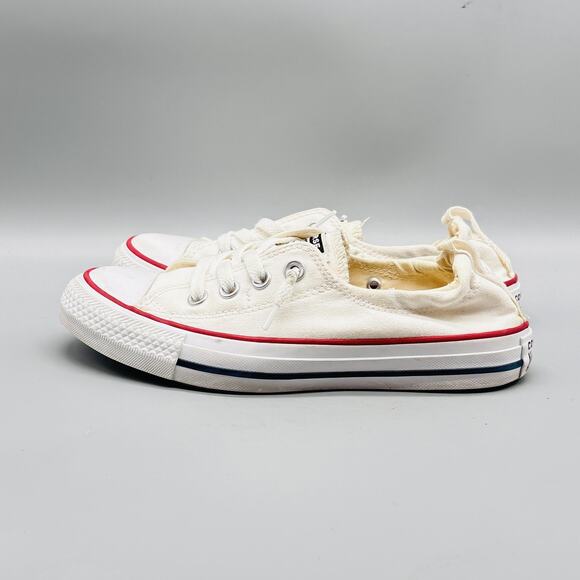 Converse Shoes Womens 6 White Canvas Chuck Taylor Shoreline Slip On Low Sneakers - Picture 3 of 9